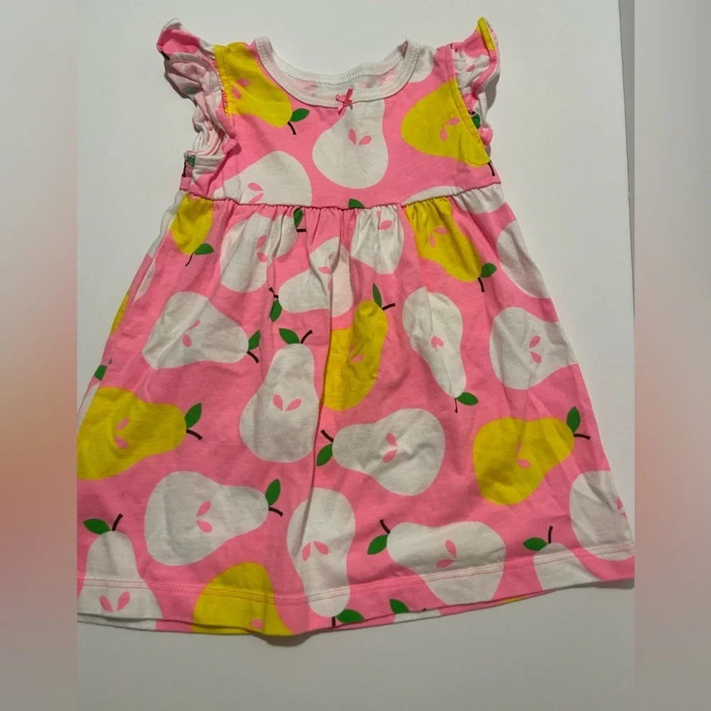 Carter's Pink Dress with Yellow and White Pears